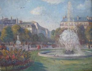 VICTORES 1900-1900,Le Rond point des Champs Elysées,1929,SVV Cuvreau Expertises Encheres 2008-10-26