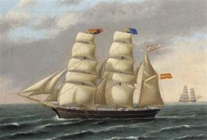 vidal Francisco,The Spanish three-masted barque Ignacio Fuster und,1879,Christie's 2003-06-11