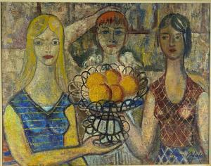 VIDAL Ignasi 1903-1988,Trois femmes à la corbeille de fruits,Boisgirard - Antonini FR 2022-02-23