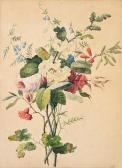 VIDAL Louis 1754-1810,Étude d'un bouquet de fleurs aux roses, campanules,Coutau-Begarie 2024-04-17