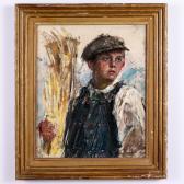 Viganò Vico 1874-1967,Bambino con fascio di grano,Wannenes Art Auctions IT 2022-10-04