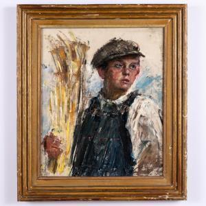 VIGANÒ Vico 1874-1967,Bambino con fascio di grano,Wannenes Art Auctions IT 2022-10-04