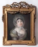 VIGEE LEBRUN Elizabeth Louise 1755-1842,Portrait en buste de femme aux yeux bleus,Rossini 2015-10-15
