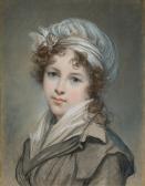 VIGEE LEBRUN Elizabeth Louise 1755-1842,Self-Portrait In Traveling Costume,1816,Sotheby's 2024-01-31
