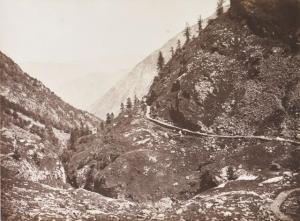 VIGIER Joseph,Bagnères-de-Luchon, Vue de la Gorge (dite plan d'A,1853,Millon & Associés 2018-11-06