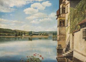 VIKAS Karl 1875-1934,A Chateau by the Lake,Palais Dorotheum AT 2019-03-09
