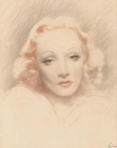 VIL I GORGOLL Emili 1887-1967,Retrato de Marlene Dietrich,Balclis ES 2013-07-17