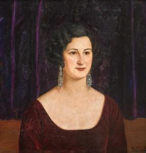 VILADRICH VILA Miguel Antonio 1887-1956,Retrato de dama,Castells & Castells UY 2017-11-15