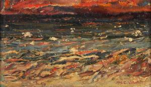 VILETTE C 1900-1900,Meereswogen im Abendrot,Von Zengen DE 2019-09-06