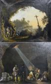 VILLAMIL MARRACI Bernardo 1800-1800,Gegenstücke: Räuber in einer Höhle / Räuber laue,Galerie Koller 2005-09-19