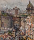 VILLANI Gennaro 1885-1948,Napoli, Porta Capuana,Antonina IT 2012-03-31