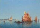 VILLARS Paul 1800-1900,Felouques dans la lagune de Venise,Horta BE 2012-10-15