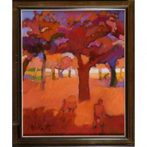 VILLATE Jacques 1937,Les arbres rouges,Herbette FR 2018-11-25