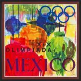 VILLAZÓN MANUEL,Cartel Oficial XIX Olimpiada México,1966,Morton Subastas MX 2014-03-20