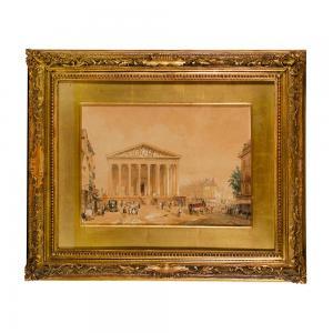 VILLERET Francois Etienne 1800-1866,CHIESA DELLA MADELEINE,1835,Fondaco Auctions IT 2024-04-16