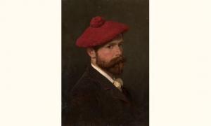 VILLEVALDE Alexandr Bogdanovich 1857-1906,Self-Portrait,MacDougall's GB 2006-05-30
