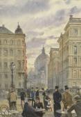 VILLIERS Frederick 1851-1922,Café sur les Grands Boulevards, Paris,1883,Daguerre FR 2016-06-08
