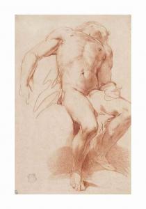 VIMERCATI Carlo 1660-1715,A seated male nude,Christie's GB 2017-07-05