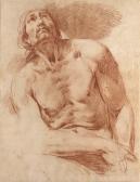 VIMERCATI Carlo 1660-1715,A seated man looking up,Christie's GB 2003-01-22