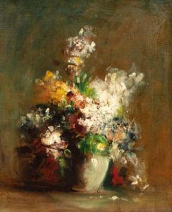 VINCELET Victor Louis 1839-1871,Bouquet de fleurs,Millon & Associés FR 2020-03-18