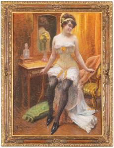 VINCENT ANGLADE Henri 1876-1956,La coquette,1909,Wannenes Art Auctions IT 2023-11-29