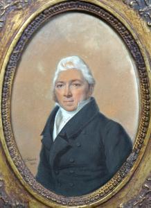 VINCENT Antoine Paul,Portrait d'homme à vue ovale,1823,Gautier-Goxe-Belaisch, Enghien Hotel des ventes 2023-02-19