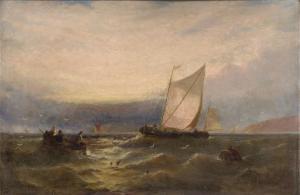 VINCENT George 1796-1831,Fishing at dusk,Rosebery's GB 2024-02-27