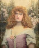 VINCENTI Henrietta,Portrait of a beauty,1896,David Lay GB 2018-04-26