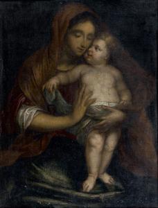 VINCENZO MALÒ 1605-1650,Vierge à l’’Enfant,Tajan FR 2013-10-25