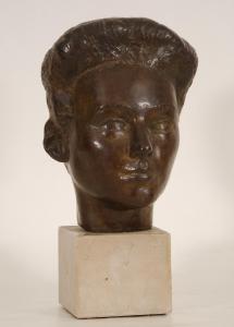 VINDEVOGEL Geo 1923-1977,Tête de jeune femme,1937,Brussels Art Auction BE 2021-10-26