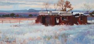 VINELLA Ray 1933-2019,A New Mexico Ruin,John Moran Auctioneers US 2021-08-31