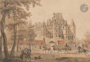 VINKELES Reinier 1741-1816,Château de Madrid, Neuilly,1802,Ader FR 2023-03-24