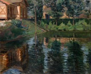 VINOGRADOV Sergei Arsenevich 1869-1938,Pond by a Manor House,MacDougall's GB 2023-06-21