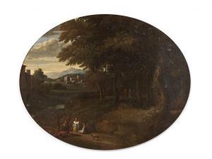 VIOLA Giovanni Battista 1576-1622,Promeneurs dans un paysage,Millon & Associés FR 2020-01-31