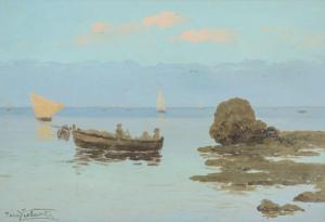VIOLANTE 1900,Paesaggio marino con barche,Trionfante IT 2015-05-24