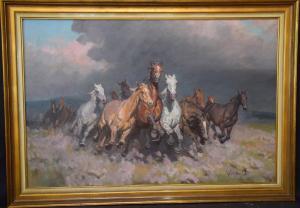 VISKI JEAN 1891-1965,WILD HORSES,Hood Bill & Sons US 2018-08-28