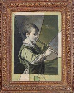 VISPRÉ François Xavier 1730-1790,Trompe-l'oeil: le jeune flûteur (sic),Beaussant-Lefèvre 2020-06-09