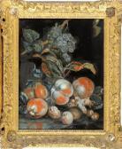 VISPRE VICTOR 1727,STILL LIFE OF PEACHES, GRAPES AND NUTS,Lawrences GB 2014-01-17