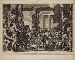 VISSCHER Claes JanszNicola I 1550-1612,The feast of the Philistines,Rosebery's GB 2014-09-09