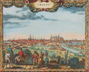 VISSCHER Nikolas 1618-1679,View of Cracow from the North-West,1660,Desa Unicum PL 2023-07-04