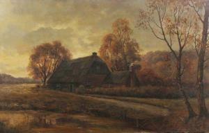 VISSER Jaap 1920,farm at night,1920,Twents Veilinghuis NL 2013-07-05