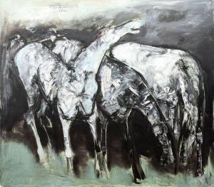 VITHAL B 1933-1992,Ohne Titel (Pferde),1966,Reiner Dannenberg DE 2022-11-12