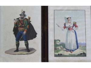 VITO de Michele 1800-1800,FOUR ITALIAN COSTUME SUBJECTS,Lawrences GB 2018-04-13