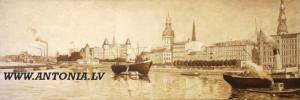 vitols Eduards 1877-1954,Panorama of Riga,1930,Antonija LV 2008-11-29