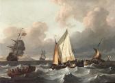 VITRINGA Wigerius 1657-1721,a smalschip and other boats in a swell,Sotheby's GB 2005-07-06
