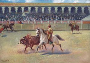 VITTORIO CAJANI 1848-1888,La corrida,Meeting Art IT 2014-10-26