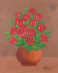 VIVANCOS Miguel Garcia 1895-1972,Bouquet de roses,1952,Ader FR 2023-11-17
