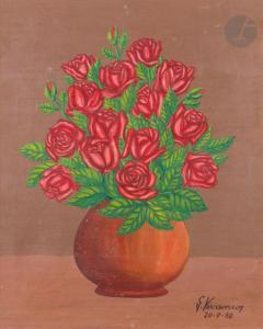 VIVANCOS Miguel Garcia 1895-1972,Bouquet de roses,1952,Ader FR 2023-04-12