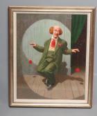 VIVIAN John Comley 1800-1800,Portrait of a Clown,1988,Hartleys Auctioneers and Valuers GB 2018-06-13
