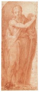 VIVIANI IL SORDO Antonio 1560-1620,ST. JOHN THE BAPTIST, IN A DRAWN NICHE,Sotheby's GB 2018-01-31